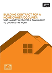 JCT: Building Contract for Home Owner/Occupier who has not appointed a consultan