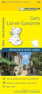 Gers  Lot-et-Garonne - Michelin Local Map 336