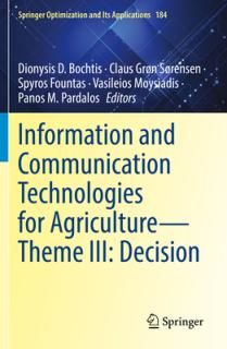 Information and Communication Technologies for Agriculture--Theme III: Decision