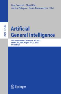 Artificial General Intelligence: 15th International Conference, Agi 2022, Seattle, Wa, Usa, August 19-22, 2022, Proceedings