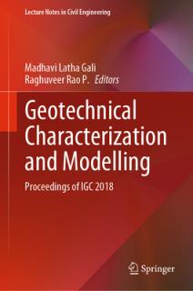 Geotechnical Characterization and Modelling: Proceedings of Igc 2018